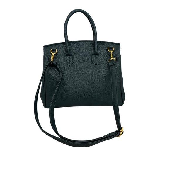 Elegant Green Leather Handbag - Picture 9 of 10